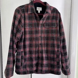 Men's Field & Stream Fleece Lined Flannel Shirt Jacket, Size S